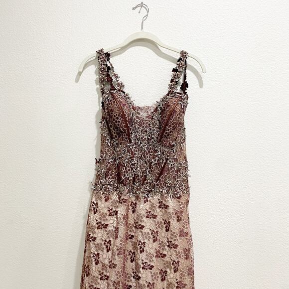 Cinderella Divine Brown Lace Corset Formal Dress size 6 - Picture 6 of 10